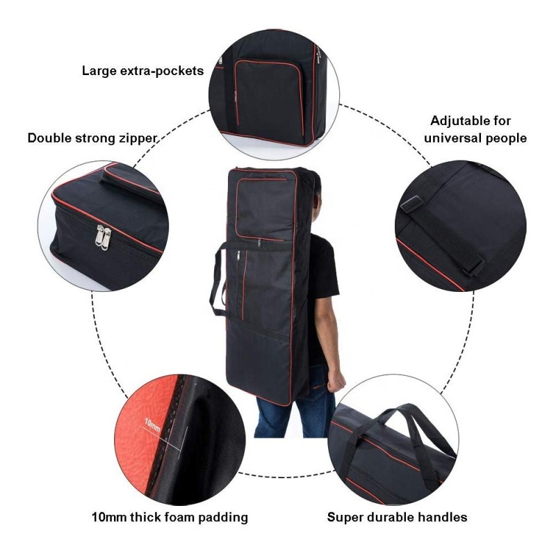 Keyboard Case Factory - 10mm EPE Foam Padded 600D Oxford Bag