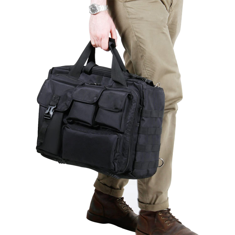 Laptop Bag Factory - Multi-functional Nylon Tactical Briefcase Pilot