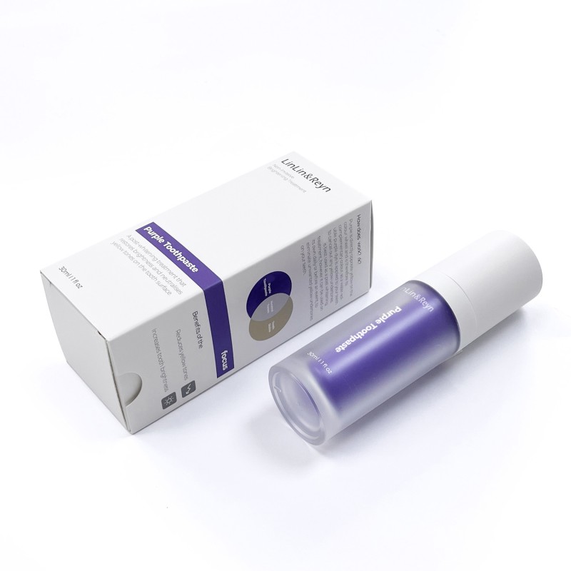 Purple Teeth Whitening Toothpaste Manufacturer - OEM 30ml Custom