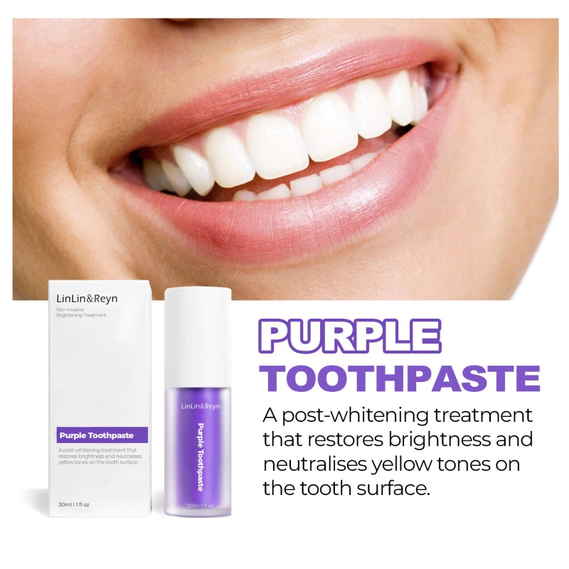 Purple Teeth Whitening Toothpaste Manufacturer - OEM Custom Logo