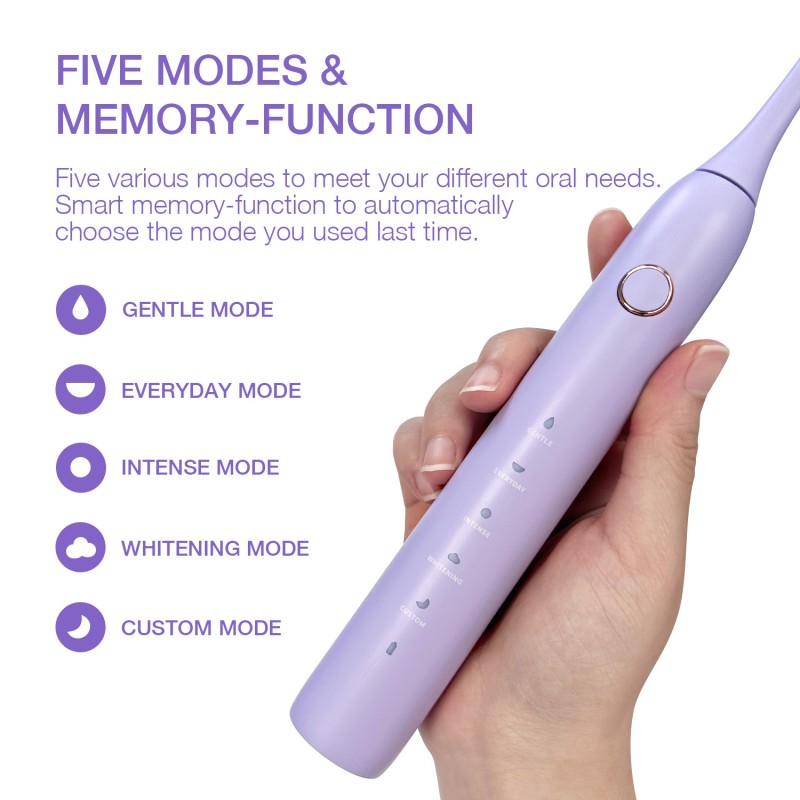 Sonic Electric Toothbrush Manufacturer - USB Rechargeable 5 Modes