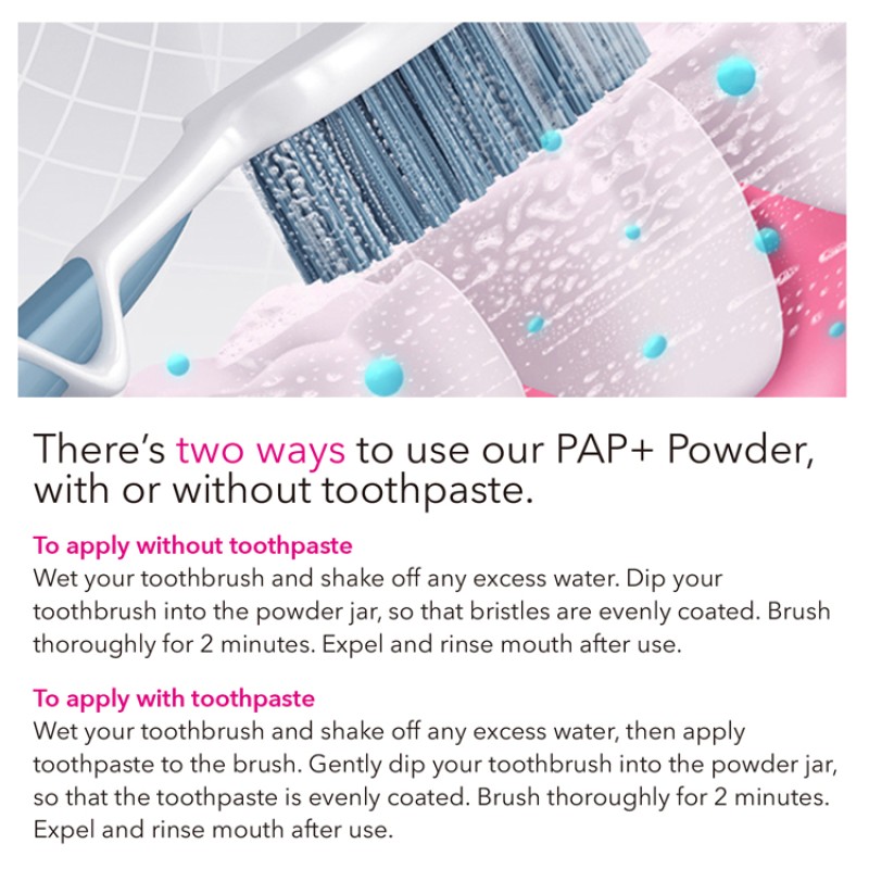 PAP+ Teeth Whitening Powder Supplier - 12g Stain Remover