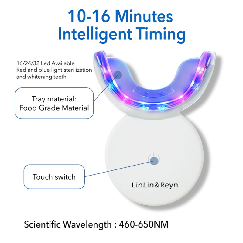Laser Teeth Whitening Light Supplier - 16 24 32 LED Ray