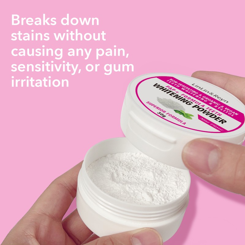 PAP+ Teeth Whitening Powder Supplier - Mint Flavor Enamel Safe