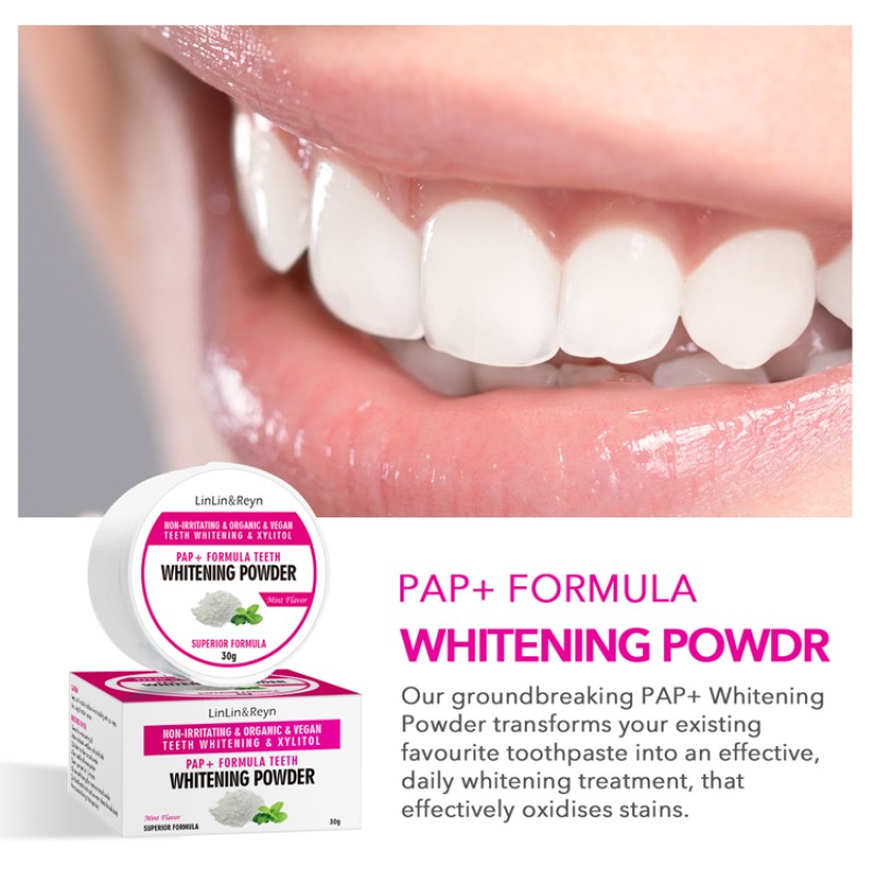 PAP+ Teeth Whitening Powder Supplier - Mint Flavor Enamel Safe