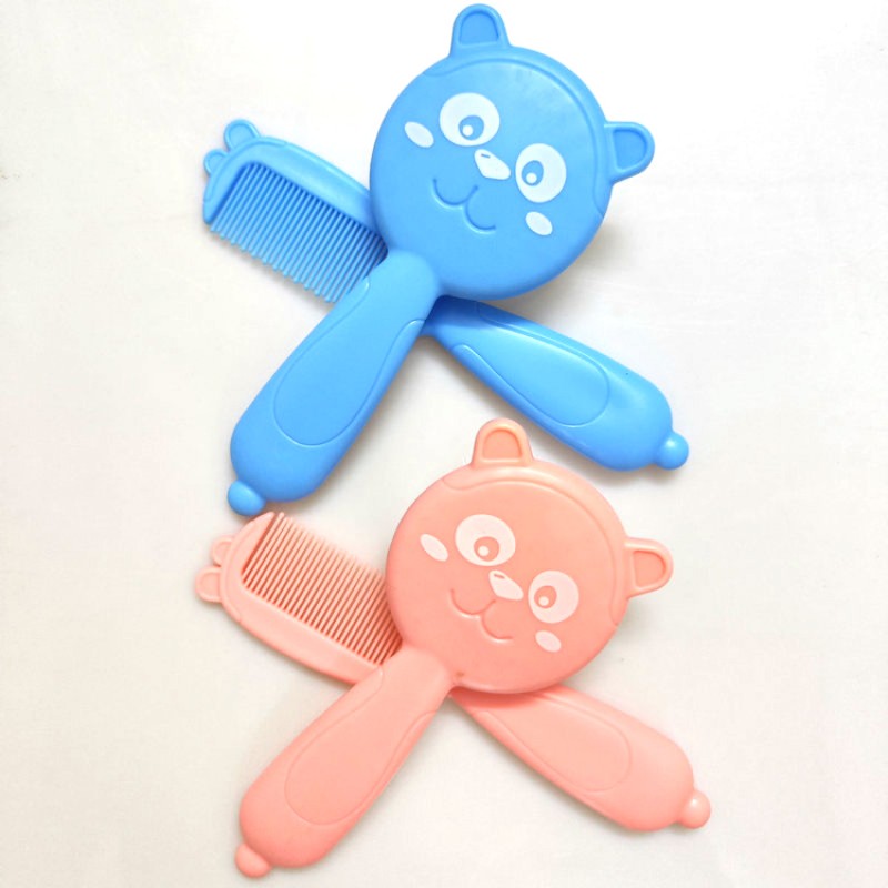 Baby Grooming Set Factory - Custom Bear Shape Hair Brush Comb Set for Newborns
