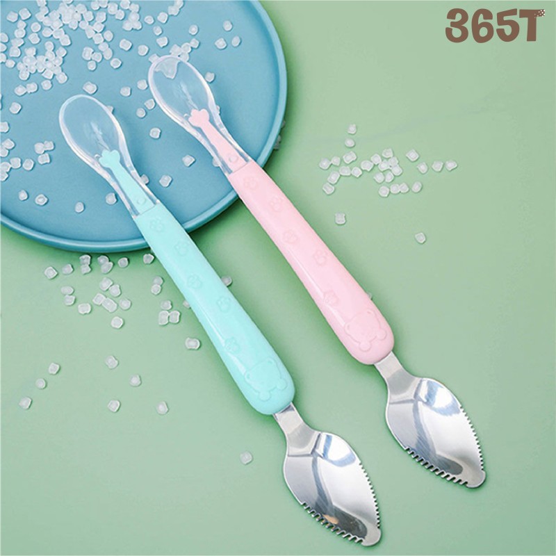 Kitchen Tool Supplier - Double Head Stainless Steel Fruit Scraper Multi-function