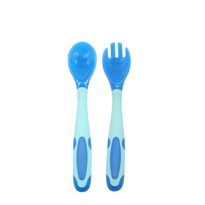 Feeding Utensils Factory - Temperature Sensing Spoon Fork Set for Toddlers