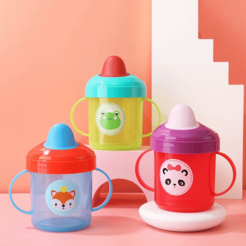 Baby Plastic Straw Cup Manufacturer - 200mL Anti Spill Sippy