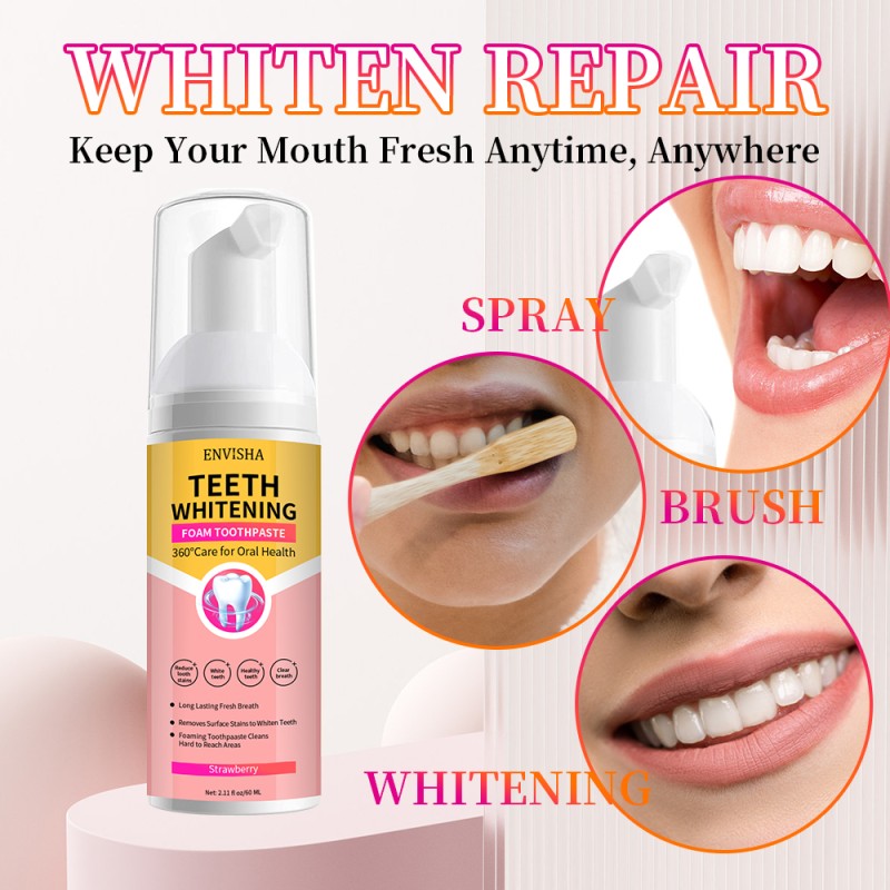 Foam Toothpaste Factory - Private Label Mint Teeth Whitening Foam