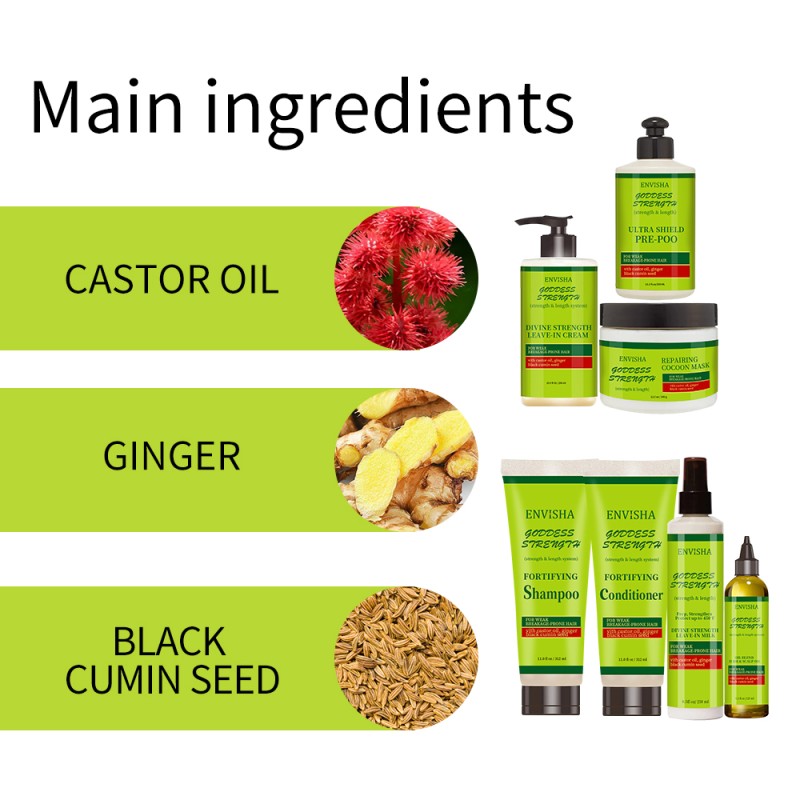 Shampoo Supplier - OEM Ginger Castor Oil Detangling Shampoo