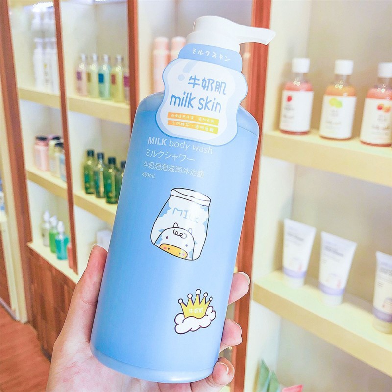 Shower Gel Manufacturer - Natural Peach Milk Essence Shower Gel