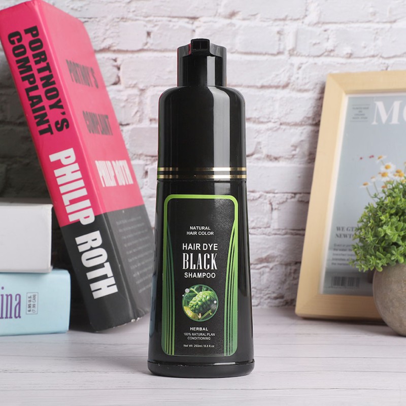 Hair Dye Shampoo Supplier - Ammonia Free Herbal Black Dye