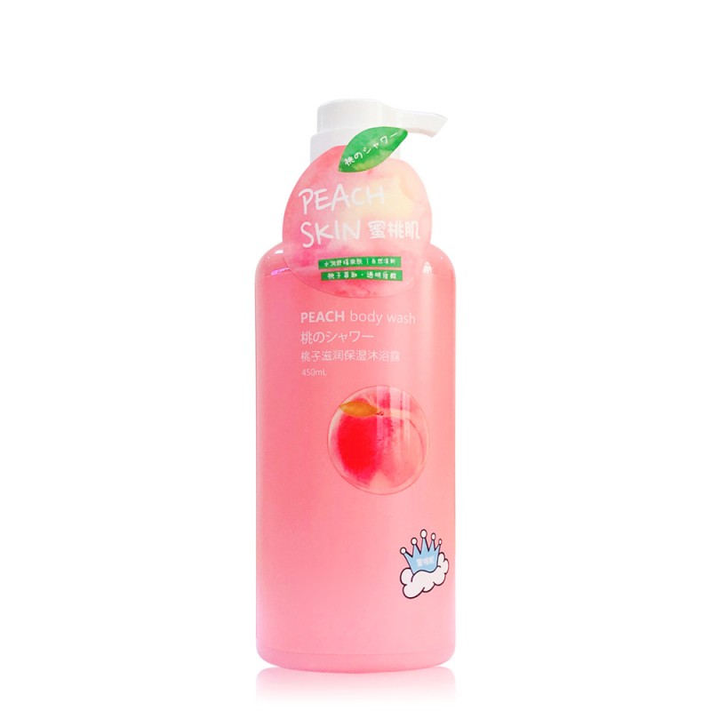 Shower Gel Manufacturer - Natural Peach Milk Essence Shower Gel