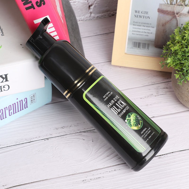 Hair Dye Shampoo Supplier - Ammonia Free Herbal Black Dye