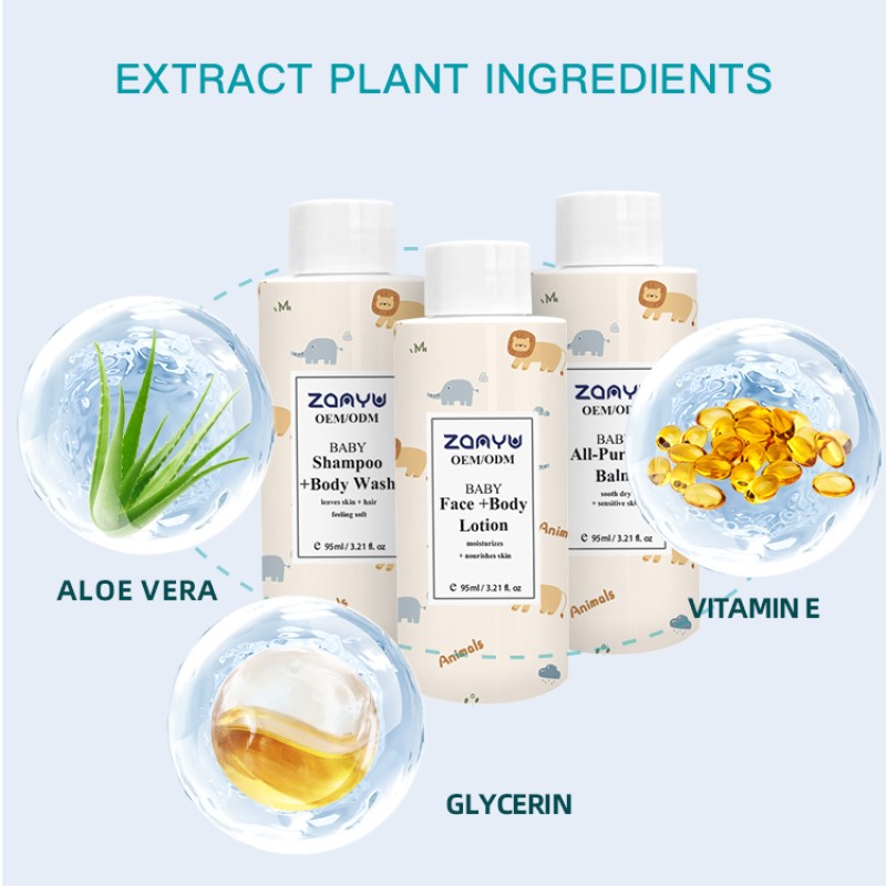 Bath Care Set Manufacturer - 95mlx3 Lotion Shampoo Body Wash Set