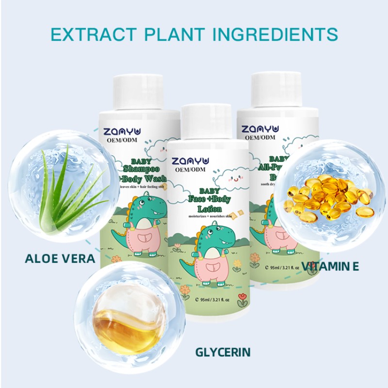 Baby Wash Set Supplier - 95mlx3 Lotion 2in1 Hair Body Wash