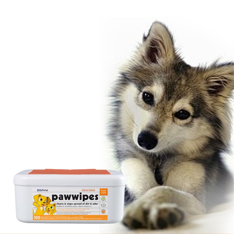 Pet Wipes Factory - 100 Sheets Paw Wet Wipes Strong Absorbent
