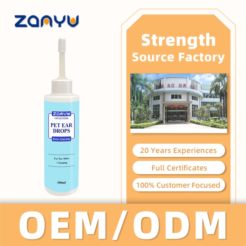 Pet Ear Drops Supplier - 100ml Ear Cleaner Mite Removal