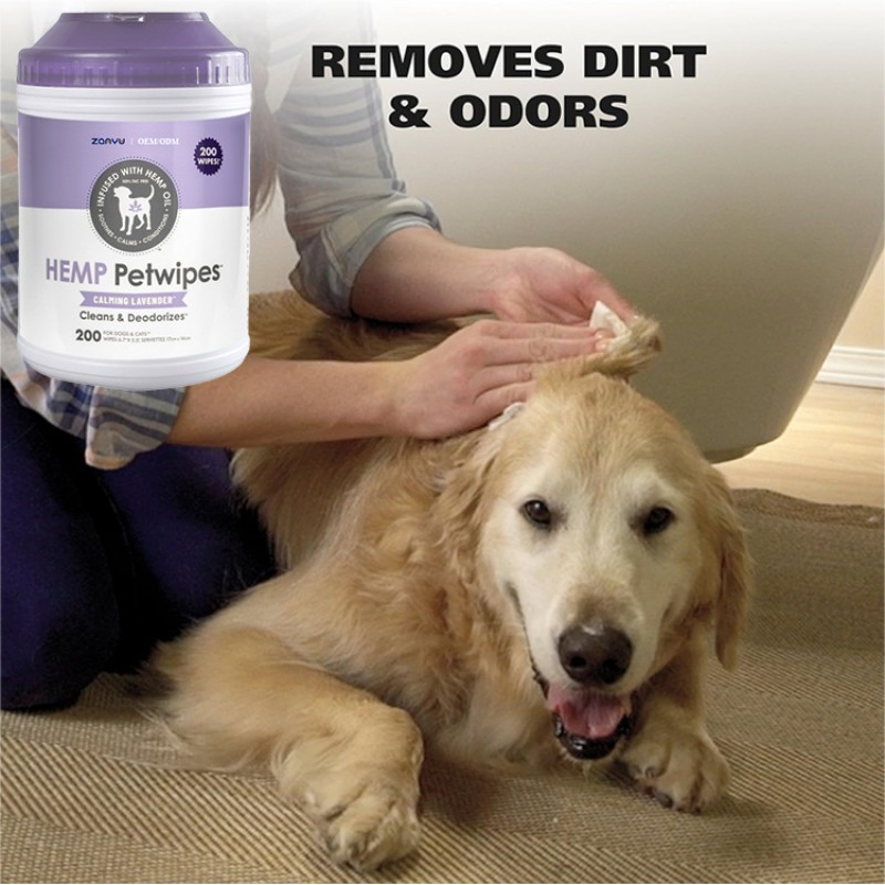Pet Wipes Manufacturer - 200-Count Lavender Calming Petwipes