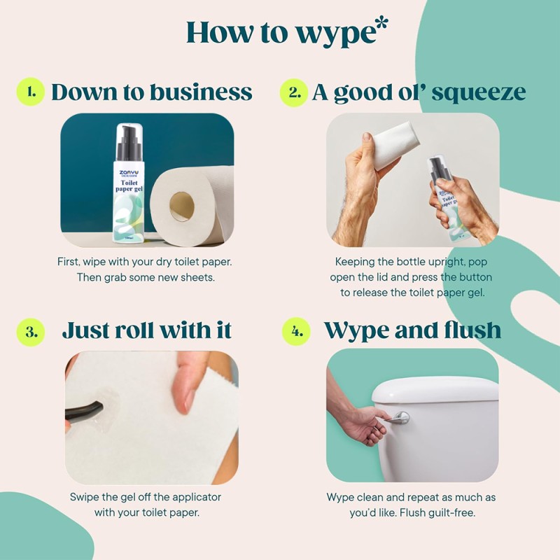 Toilet Paper Gel Factory - 100ml Clean Buttocks Remover Gel