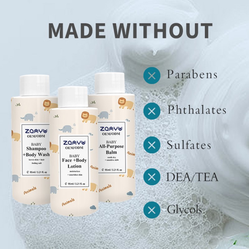 Bath Care Set Manufacturer - 95mlx3 Lotion Shampoo Body Wash Set