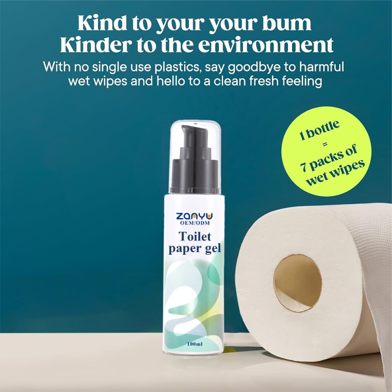 Toilet Paper Gel Factory - 100ml Clean Buttocks Remover Gel