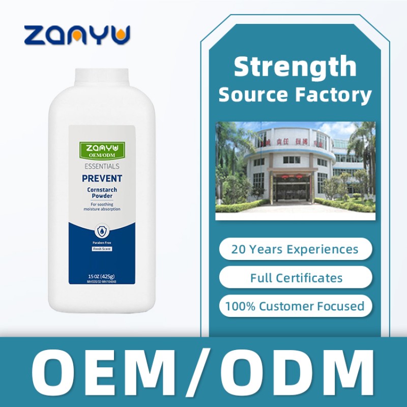 Body Powder Supplier - Talc Free Cornstarch Friction Reducer