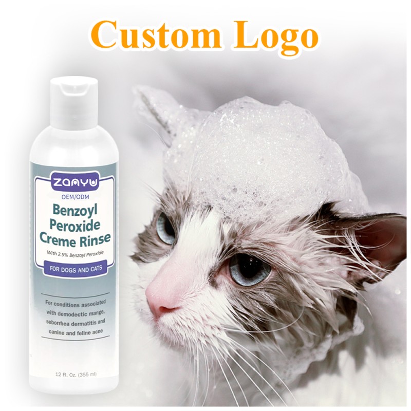 Pet Shampoo Manufacturer - 355ml Benzoyl Peroxide Creme Rinse