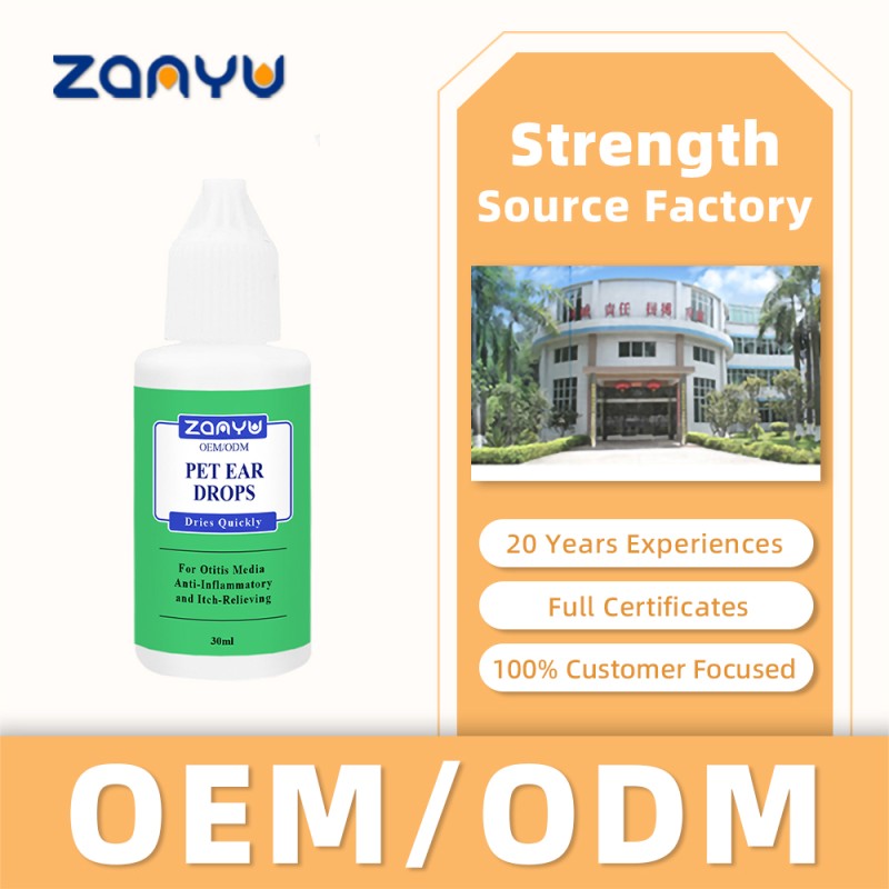 Pet Ear Drops Factory - 30ml Otitis Media Anti-Inflammatory