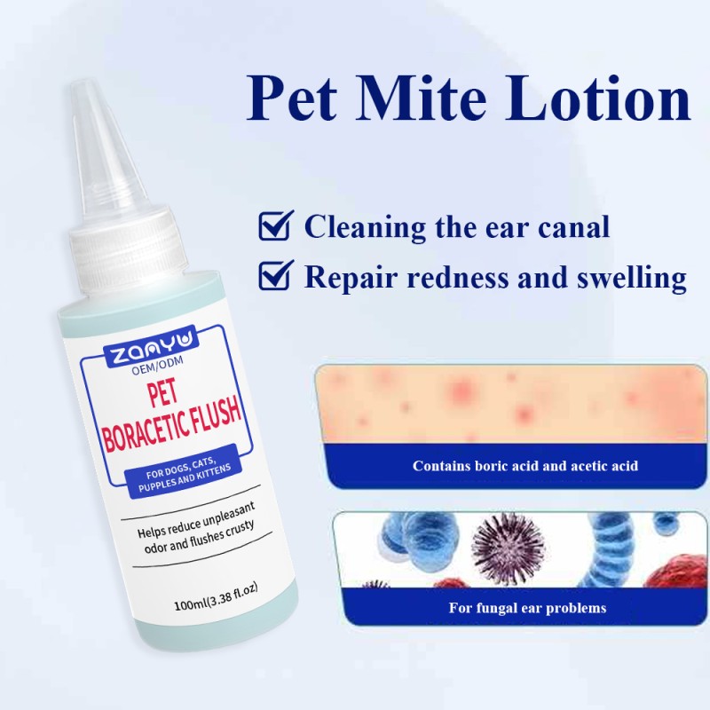 Pet Ear Cleaner Factory - 100ml Boracetic Antifungal Flush