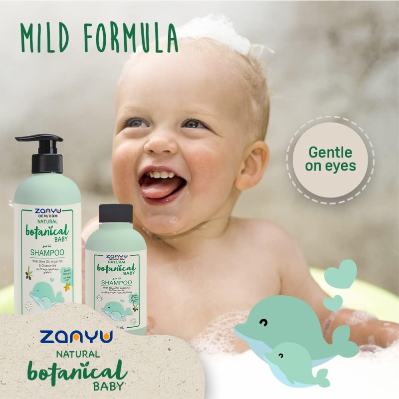Baby Shampoo Factory - Natural Botanical Olive Argan Oil Phthalate Free