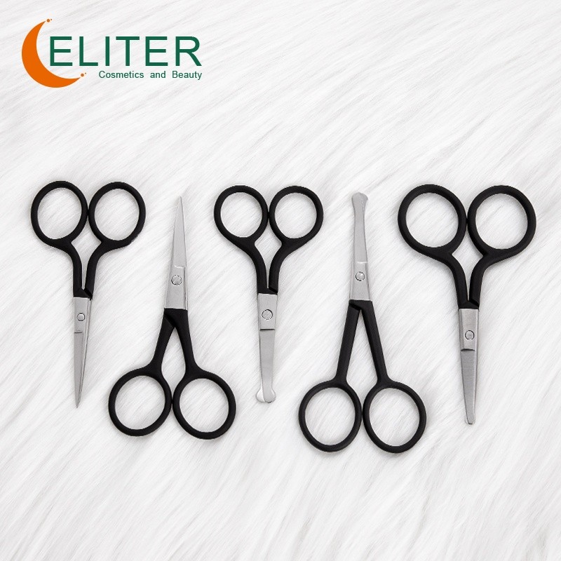 Professional Manicure Scissors Manufacturer - OEM/ODM Wholesale Black Rubberized Embroidery