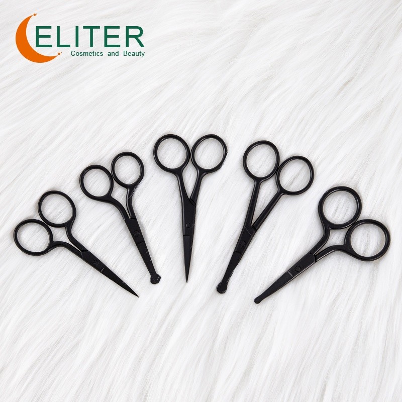 Nose Hair Scissors Manufacturer - OEM/ODM Hot Sell Curved Straight Blade Black