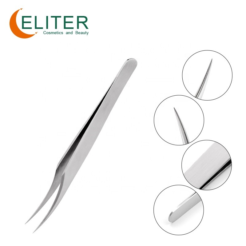 Individual Eyelash Tweezer Manufacturer - OEM/ODM 15 Degree Tip Mini Applicator