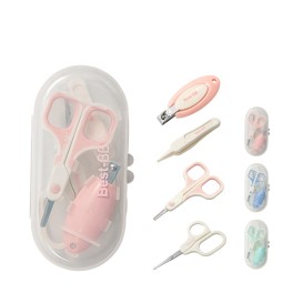Baby Manicure Set Manufacturer - OEM/ODM Hot Sell 4 in 1 Pink Blue Green Cute