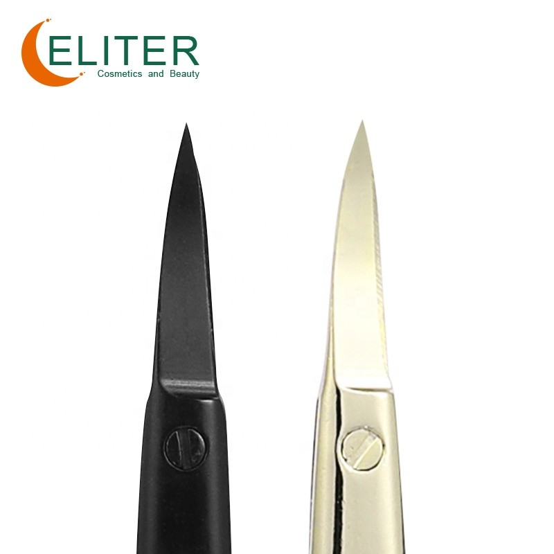 Nail Cuticle Scissors Manufacturer - OEM/ODM Hot Sell Black Golden Sharp Blade