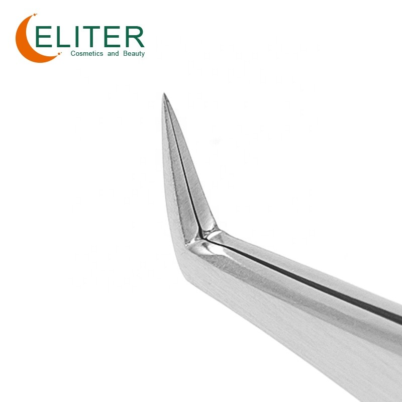 90 Degree Eyelash Tweezer Manufacturer - OEM/ODM Stainless Steel Beauty Custom Logo