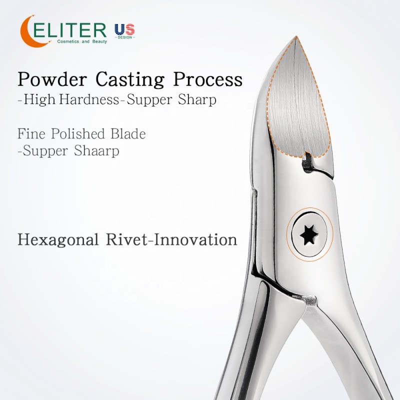 Powder Casting Cuticle Nipper Manufacturer - OEM/ODM 4Cr Steel Ingrown Toenail Clipper
