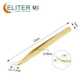 Volume Eyelash Tweezer Manufacturer - OEM/ODM Wholesale 90 Degree Nose Cuffs