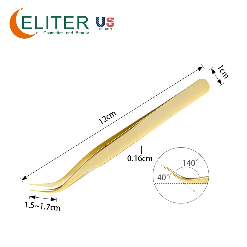 Volume Eyelash Tweezer Manufacturer - OEM/ODM Wholesale 90 Degree Nose Cuffs
