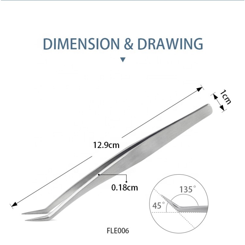 Stainless Steel Eyelash Tweezer Manufacturer - OEM/ODM Durable Precise Personalized