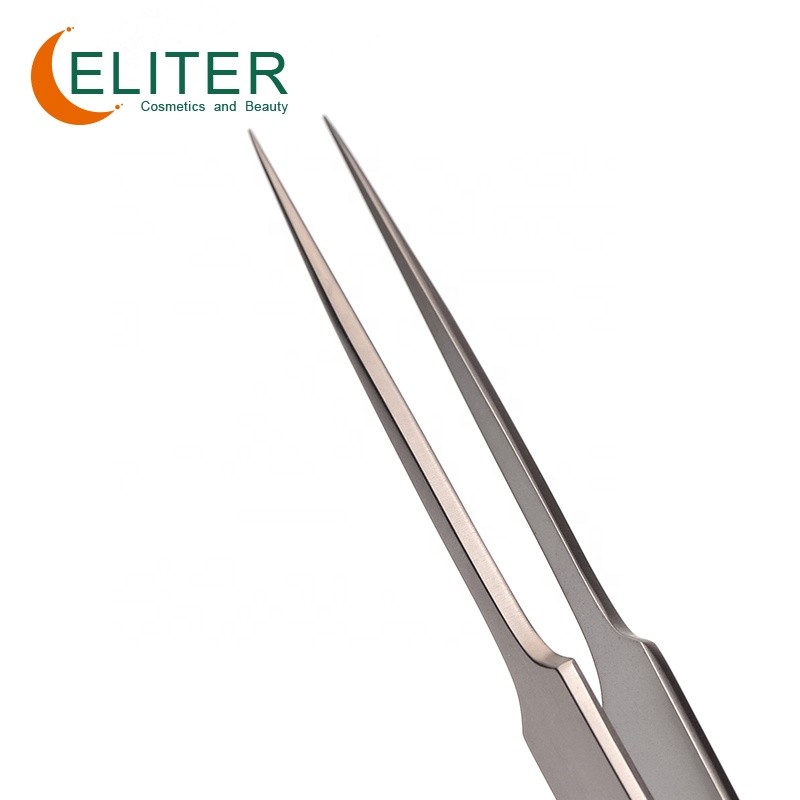 Titanium Eyelash Tweezer Manufacturer - OEM/ODM Wholesale Straight Premium Extension