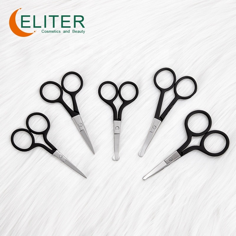 Professional Manicure Scissors Manufacturer - OEM/ODM Wholesale Black Rubberized Embroidery