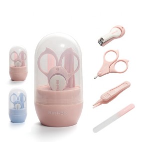 Baby Manicure Kit Manufacturer - OEM/ODM Hot Sell 4 in 1 Pink Blue Safety Set