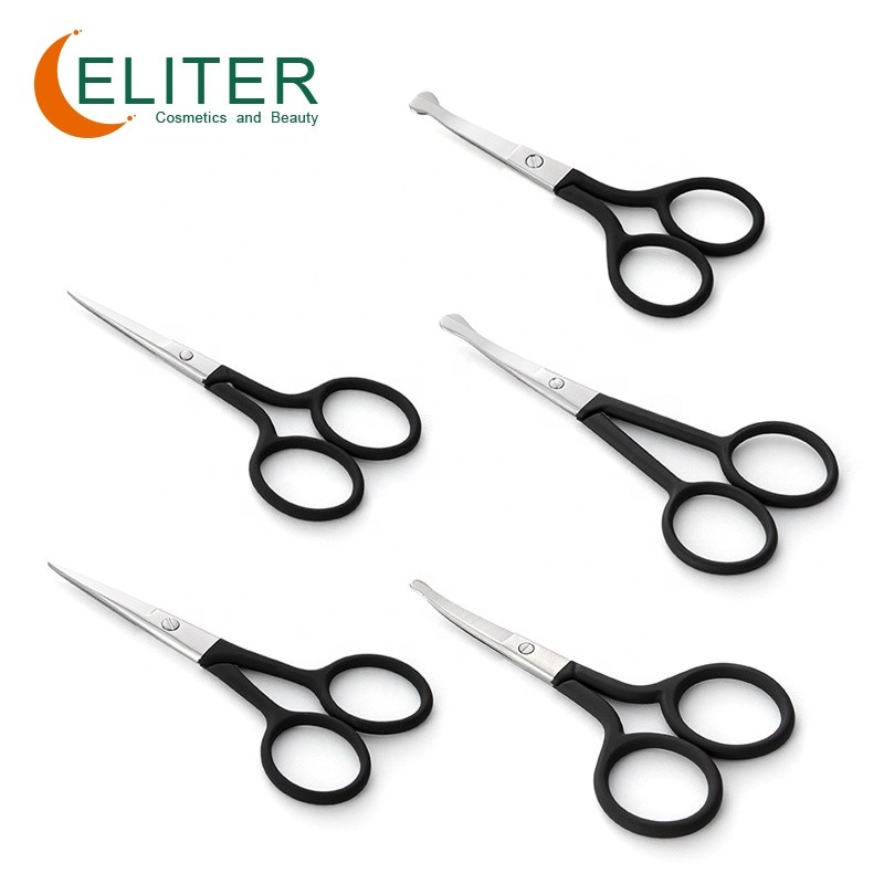 Professional Manicure Scissors Manufacturer - OEM/ODM Wholesale Black Rubberized Embroidery