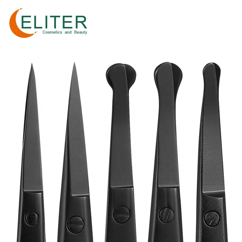Nose Hair Scissors Manufacturer - OEM/ODM Hot Sell Curved Straight Blade Black