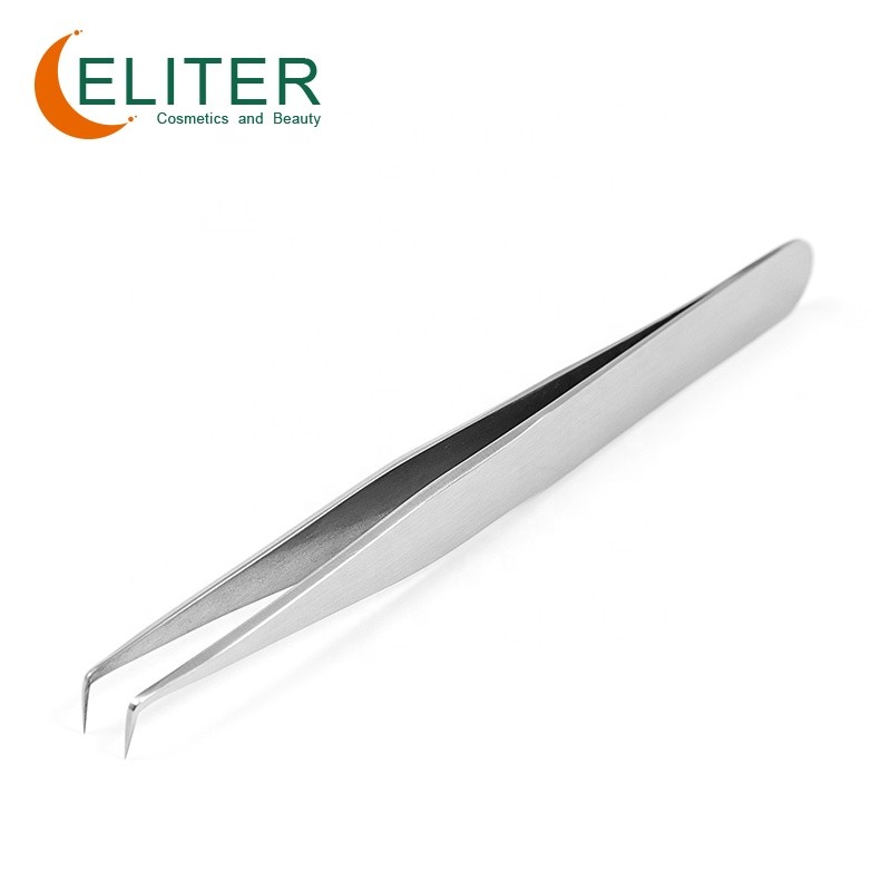 90 Degree Eyelash Tweezer Manufacturer - OEM/ODM OEM Stainless Steel Soft Touch