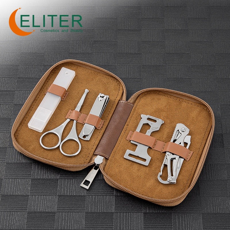 Men's Grooming Kit Manufacturer - OEM/ODM Hot Sell 5 in 1 Portable Manicure Set