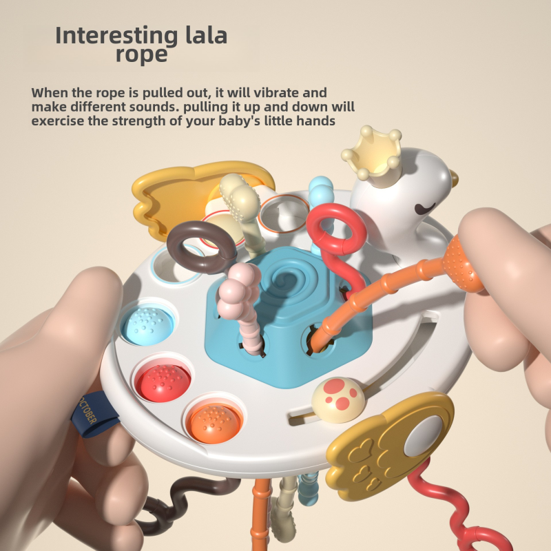 Baby Toy Manufacturer - Early Education Swan Pumping Lala Pull String